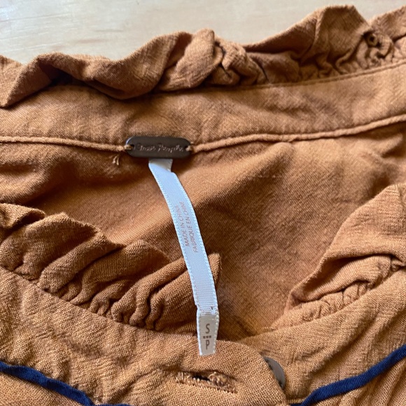 Free people diamond head embroidered western midi dress size s - Picture 2 of 8